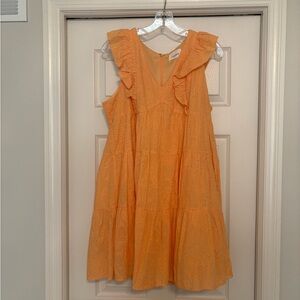Pastel Orange Babydoll Dress